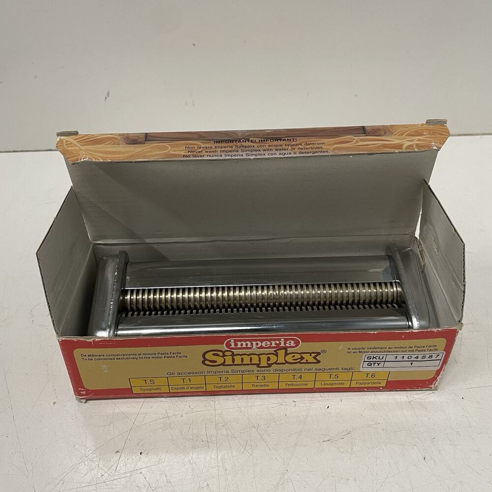 Imperia Simplex Attachment Capelli d'Angelo T1 Angel Hair 1.5mm Pasta Machine